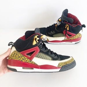 Nike Air Jordan Spizike Kings Country Sneakers 2007 Retro Black Red Mens 11